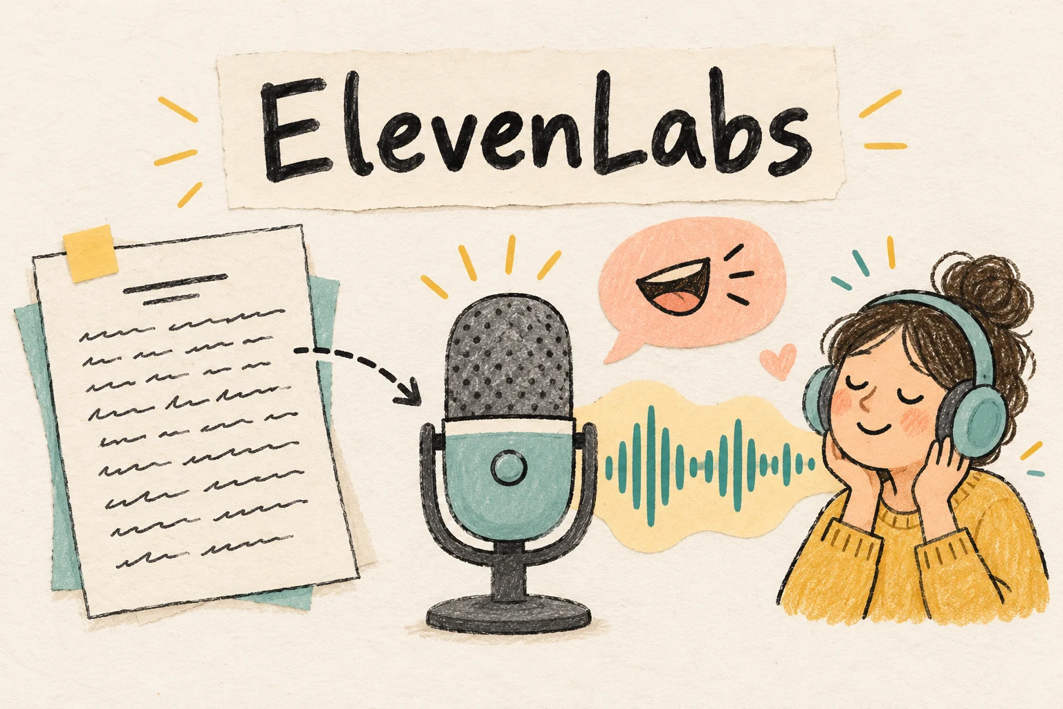 ElevenLabs: เปลี่ยนข้อความในกระดาษเป็นเสียงพูดผ่านไมโครโฟน