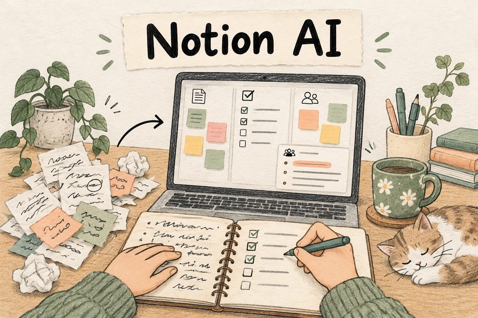 Notion AI: จัดบันทึกประชุม เช็กลิสต์ และกระดานงานให้เป็นระเบียบ